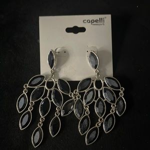 Gorgeous leave chandelier, earrings